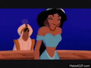 •Aladdin and Jasmine Kiss• on Make a GIF