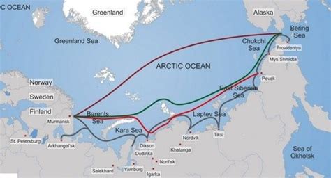 North Sea Route Map