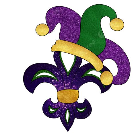 Logotipo De Mardi Gras Con Purpurina PNG , Símbolo De Carnaval, Mardi Gras Fiesta Verdes Moradas ...