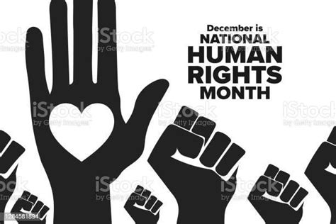 National Human Rights Month Holiday Concept Template For Background ...