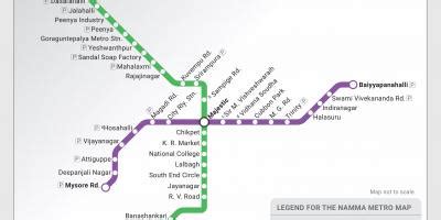 Namma metro map - Namma metro route map (Karnataka - India)