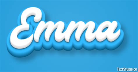 Emma Text Effect and Logo Design Name