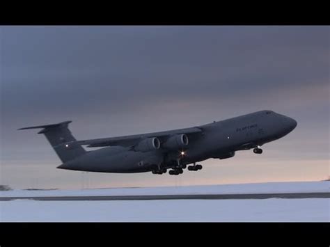 Lockheed C-5 Galaxy Takeoff - YouTube