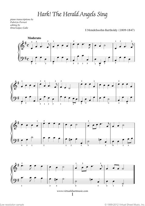 Piano Christmas Sheet Music Free Printable