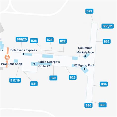 John Glenn Columbus Airport Map | CMH Terminal Guide