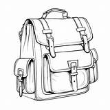 Premium Photo  A School bag coloring book page sketch template
