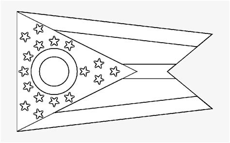 Ohio State Flag Outline - 700x431 PNG Download - PNGkit