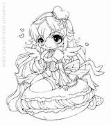 Yampuff Chibi Coloring Pages Sketch Page sketch template