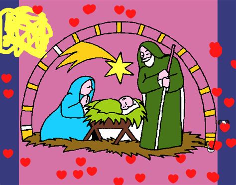 Dibujo de El nacimiento de Jesus pintado por en Dibujos.net el día 13-12-21 a las 03:39:49 ...