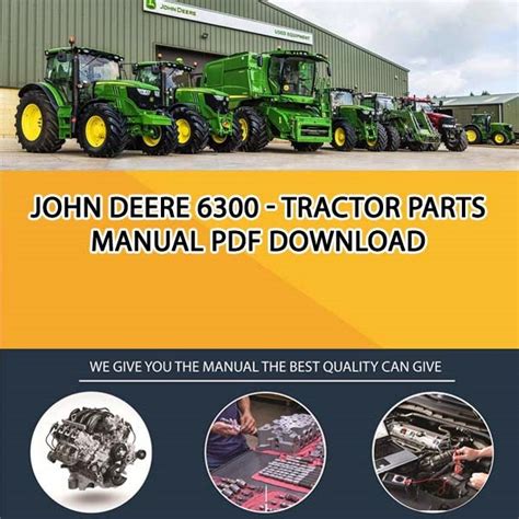 John Deere 6300 - Tractor Parts Manual Pdf Download - Service manual Repair manual PDF Download