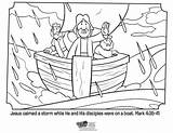 Jesus Calms The Storm  Bible Coloring Pages Whats In sketch template