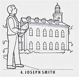 Happy Clean Living Primary 5 Lesson 35  Joseph Smith Saint coloring sketch template