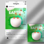 Happy Easter Free Instagram Banner PSD - PSDFlyer
