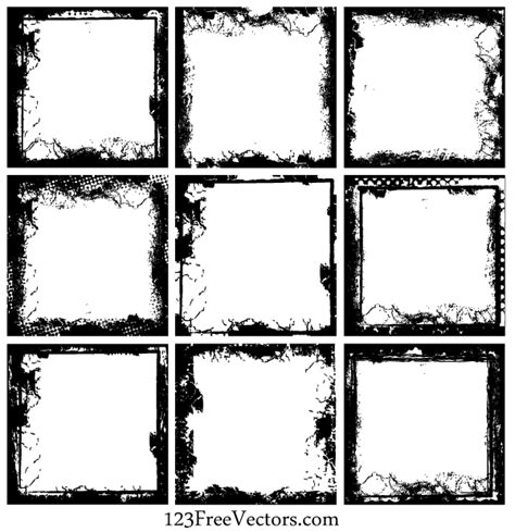 Grunge Frame Vector Free Download by 123freevectors on DeviantArt