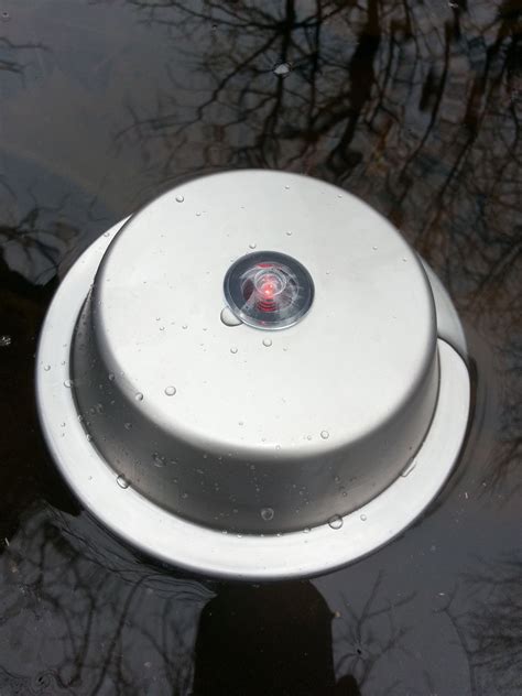 Koi Pond Heater Aquascape Red light indicates pond heater is on and ...