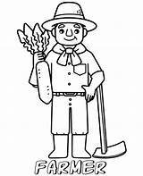 Coloring Picture Of A Farmer  Free Printable Templates sketch template