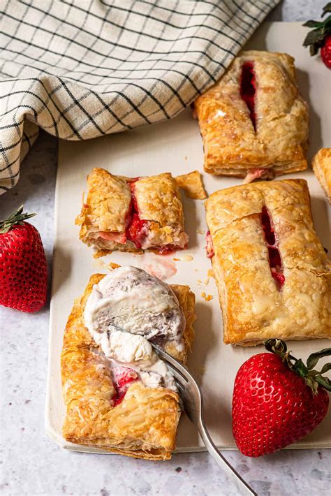 Strawberries and Cream Cheese Turnovers - Masala and Chai