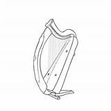 Harp Coloring Pages For Kids Printable Free Download  ColoringPages101com sketch template