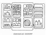 Refrigerator Coloring Page sketch template