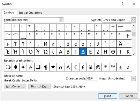 How to Insert or Type the Delta Symbol in Word (6 Ways to Insert Δ or δ)