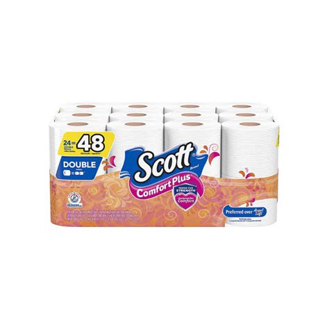 24 Double Rolls Of Scott ComfortPlus Toilet Paper – PzDeals