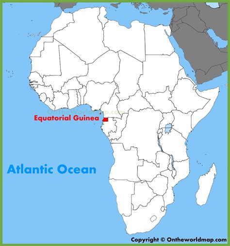 Equatorial Guinea location on the Africa map - Ontheworldmap.com