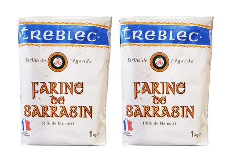 Amazon.com : Treblec Farine de Sarrasin French Imported Buckwheat Flour (2 Pack, Total of 4.4lbs ...