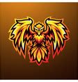 Phoenix mascot logo design Royalty Free Vector Image