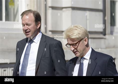 Jo Johnson, now Baron Johnson of Marylebone, in Whitehall with Jesse Norman MP, 2019 when he was ...