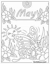 Free MAY Coloring Pages For Download Printable PDF sketch template