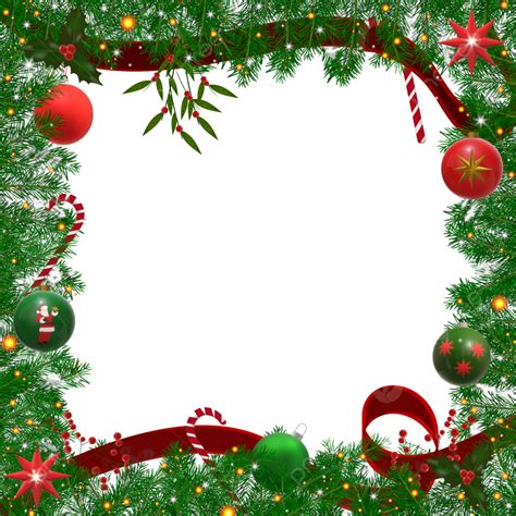 Luxury Border Frame Vector PNG Images, Luxurious Decorated Christmas Frame Border, Christmas ...