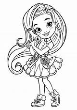 Girly Coloring Page  Free Printable Pages sketch template