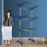 Buy FAVOUR Movable & Foldable Stainless Steel 3 Tier Cloth Drying Stand Cloth Rack_ Online at ...