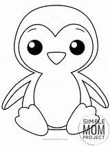 Free Printable Penguin Coloring Pages  Sample Template sketch template