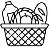 Picnic Basket coloring Page  ColouringPages sketch template