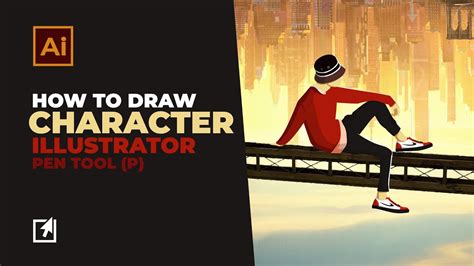 How to Draw Character with Adobe Illustrator CC - YouTube