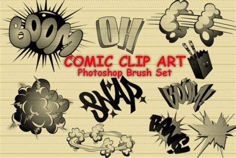 14 Comic Cartoon Photoshop Brushes | PHOTOSHOP FREE BRUSHES