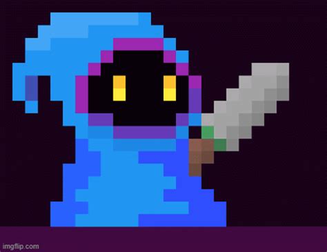 Blue Blaze Mage Cloak GIF - Blue Blaze Mage Cloak Pixel Art - Discover & Share GIFs