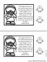 Parable Of The Mustard Seed Craft And Coloring Page By KinderBeez sketch template