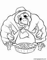 Thanksgiving Dinner With Turkey Dish Coloring Pages  sketch template