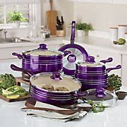Chef Tested ® 9-Piece Metallic Cookware Set by Montgomery Ward ® | Purple kitchen, Cookware set