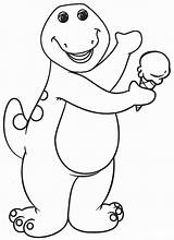 Coloring Pages  Barney sketch template