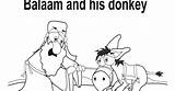 Balaams Donkey Colouring Pages Page 2 Sketch Coloring sketch template