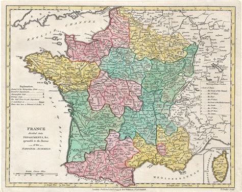 France divided into Departments, etc. agreeable to the Decrees of the ...