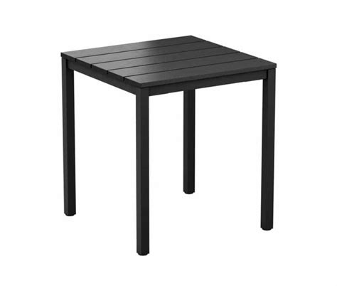 Carter Square Outdoor Dining Table - Metal Frame Recycled Plastic Top