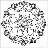 Cool Mandala Coloring Page  Free Printable Pages sketch template