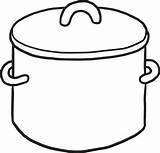 Cooking Pot Coloring Page sketch template