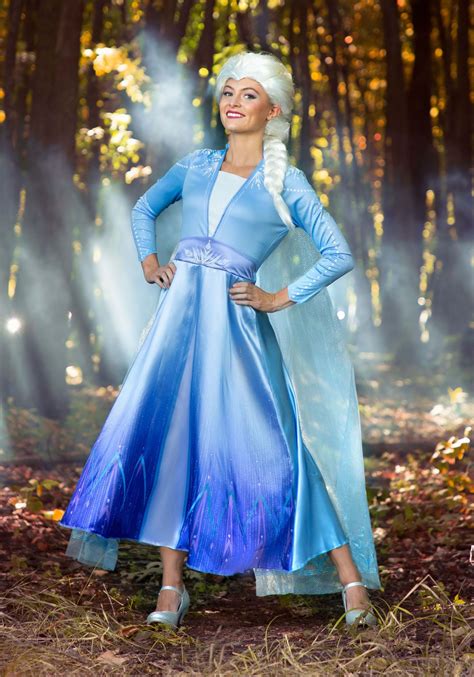 Disney Frozen 2 Anna Elsa Costume Princess Dress Elsa Cosplay Women ...