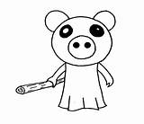Piggy Roblox Coloring Pages  Free Printable For Kids sketch template