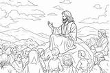Sermon On The Mount Coloring Pages To Print  Free Printable sketch template